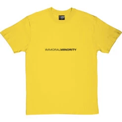 Immoral Minority T-Shirt -Tshirt Store immoralminority 1 yellowtshirt
