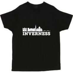 Inverness Landmarks T-Shirt -Tshirt Store inverness landmarks tshirt 2 black mens v neck tshirt