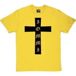 Iommi Cross T-Shirt -Tshirt Store iommi cross tshirt 1 yellowtshirt