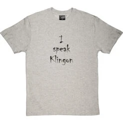 I Speak Klingon T-Shirt -Tshirt Store ispeakklingon 1 lightoxfordtshirt