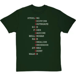 It's Coming Home (Players) T-Shirt -Tshirt Store its coming home players tshirt 2 bottlegreentshirt