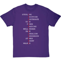 It's Coming Home (Players) T-Shirt -Tshirt Store its coming home players tshirt 2 purpletshirt