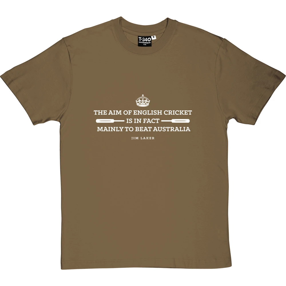 Jim Laker Aim Of English Cricket T-Shirt 16 Jim Laker Aim Of English Cricket T-Shirt - Image 16