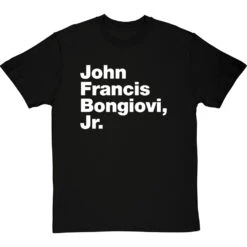 John Francis Bongiovi Jr T-Shirt -Tshirt Store john francis bongiovi jr tshirt 2 blacktshirt
