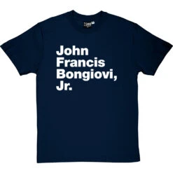 John Francis Bongiovi Jr T-Shirt -Tshirt Store john francis bongiovi jr tshirt 2 navybluetshirt