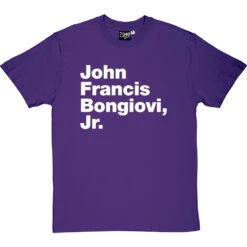 John Francis Bongiovi Jr T-Shirt -Tshirt Store john francis bongiovi jr tshirt 2 purpletshirt