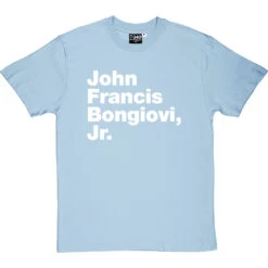 John Francis Bongiovi Jr T-Shirt -Tshirt Store john francis bongiovi jr tshirt 2 skybluetshirt