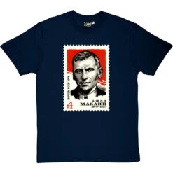 John Maclean Soviet Stamp T-Shirt -Tshirt Store john maclean stamp tshirt navybluetshirt