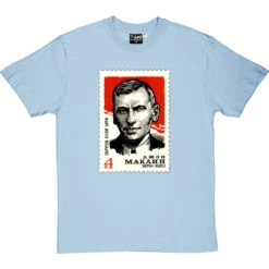 John Maclean Soviet Stamp T-Shirt -Tshirt Store john maclean stamp tshirt skybluetshirt