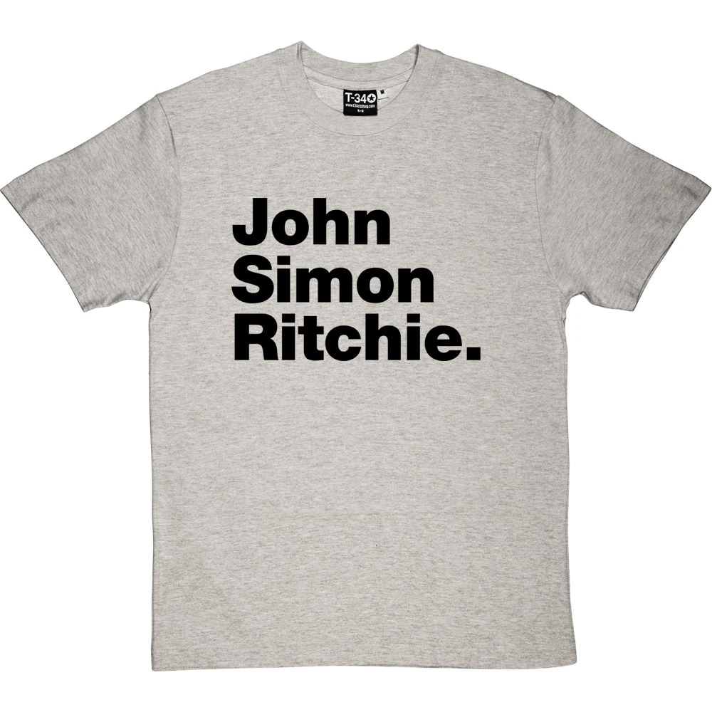 John Simon Ritchie T-Shirt 2 John Simon Ritchie T-Shirt - Image 2