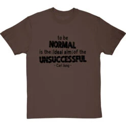 Carl Jung "Normal" Quote T-Shirt -Tshirt Store jung normal tshirt 1 hazelnuttshirt