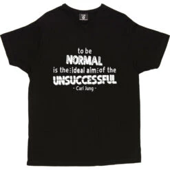 Carl Jung "Normal" Quote T-Shirt -Tshirt Store jung normal tshirt 2 black mens v neck tshirt