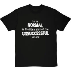Carl Jung "Normal" Quote T-Shirt -Tshirt Store jung normal tshirt 2 blacktshirt