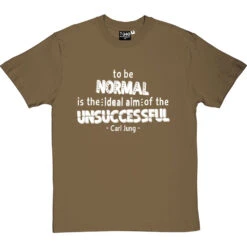 Carl Jung "Normal" Quote T-Shirt -Tshirt Store jung normal tshirt 2 olivetshirt