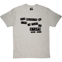 Franz Kafka "Meaning Of Life" Quote T-Shirt -Tshirt Store kafka meaning of life tshirt 1 lightoxfordtshirt