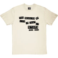 Franz Kafka "Meaning Of Life" Quote T-Shirt -Tshirt Store kafka meaning of life tshirt 1 naturaltshirt