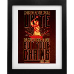Karl Marx Chains Art Print