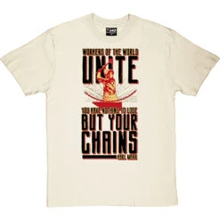 Karl Marx Chains T-Shirt -Tshirt Store karl marx chains poster tshirt naturaltshirt