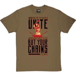 Karl Marx Chains T-Shirt -Tshirt Store karl marx chains poster tshirt olivetshirt