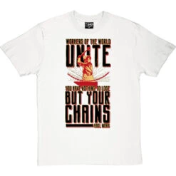 Karl Marx Chains T-Shirt -Tshirt Store karl marx chains poster tshirt whitetshirt