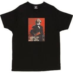 Karl Marx "I Warned You This Would Happen" T-Shirt -Tshirt Store karl marx tshirt black mens v neck tshirt