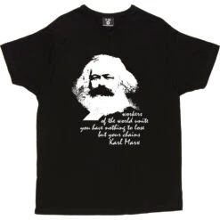 Karl Marx "Workers" Quote T-Shirt -Tshirt Store karl marx workers tshirt black mens v neck tshirt