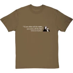 Katharine Hepburn "Obey The Rules" Quote T-Shirt -Tshirt Store katharine hepburn rules tshirt 178 olivetshirt