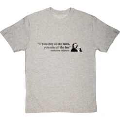 Katharine Hepburn "Obey The Rules" Quote T-Shirt -Tshirt Store katharine hepburn rules tshirt 179 lightoxfordtshirt