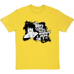 Kathy Burke "Woke" Quote (Censored) T-Shirt -Tshirt Store kathy burke woke quote clean tshirt 1 yellowtshirt