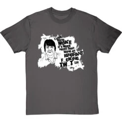 Kathy Burke "Woke" Quote (Censored) T-Shirt -Tshirt Store kathy burke woke quote clean tshirt 2 charcoaltshirt