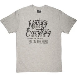 Jack Kerouac "On The Road" Quote T-Shirt -Tshirt Store kerouac on the road tshirt 1 lightoxfordtshirt