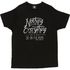 Jack Kerouac "On The Road" Quote T-Shirt -Tshirt Store kerouac on the road tshirt 2 black mens v neck tshirt