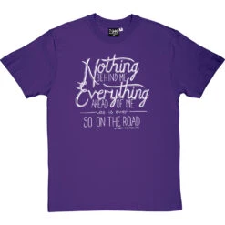 Jack Kerouac "On The Road" Quote T-Shirt -Tshirt Store kerouac on the road tshirt 2 purpletshirt