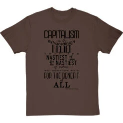 John Maynard Keynes "Capitalism" Quote T-Shirt -Tshirt Store keynes capitalism tshirt 1 hazelnuttshirt