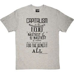 John Maynard Keynes "Capitalism" Quote T-Shirt -Tshirt Store keynes capitalism tshirt 1 lightoxfordtshirt