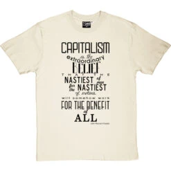 John Maynard Keynes "Capitalism" Quote T-Shirt -Tshirt Store keynes capitalism tshirt 1 naturaltshirt