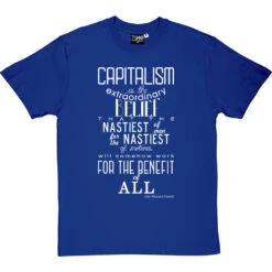 John Maynard Keynes "Capitalism" Quote T-Shirt -Tshirt Store keynes capitalism tshirt 2 royalbluetshirt