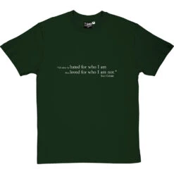 Kurt Cobain "Hated" Quote T-Shirt -Tshirt Store kurt cobain hated quote tshirt 2 bottlegreentshirt