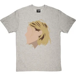 Kurt Cobain Portrait T-Shirt -Tshirt Store kurt cobain profile tshirt lightoxfordtshirt