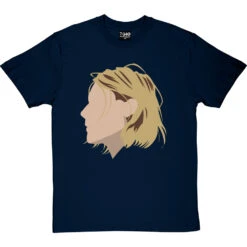 Kurt Cobain Portrait T-Shirt -Tshirt Store kurt cobain profile tshirt navybluetshirt