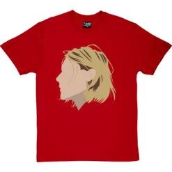 Kurt Cobain Portrait T-Shirt -Tshirt Store kurt cobain profile tshirt redtshirt