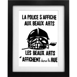 La Police S'Affiche Aux Beaux Arts Art Print