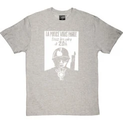 La Police Vous Parle Tous Les Soirs à 20h T-Shirt -Tshirt Store la police vous parle tshirt 2 lightoxfordtshirt