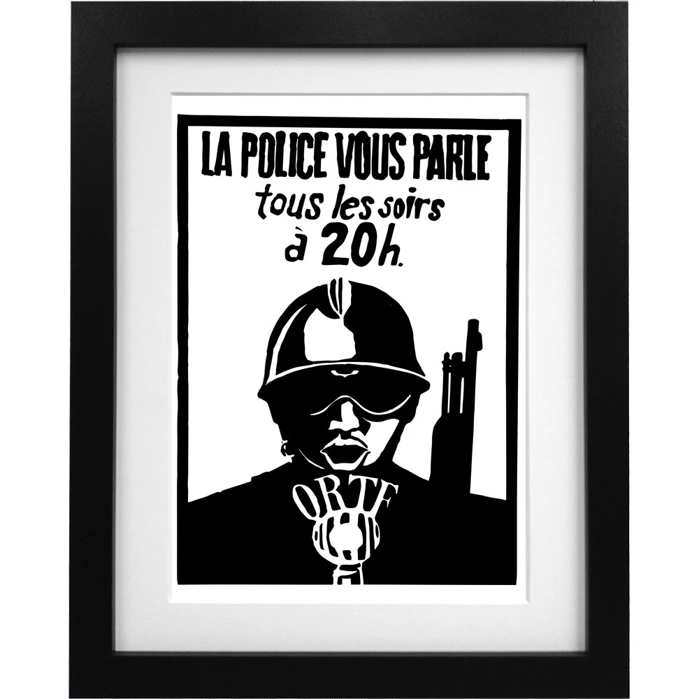 La Police Vous Parle Tous Les Soirs à 20h Art Print 1 La Police Vous Parle Tous Les Soirs à 20h Art Print