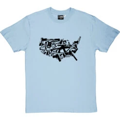 Land Of The Free Weapons T-Shirt -Tshirt Store land of the free weapons tshirt 1 skybluetshirt