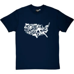 Land Of The Free Weapons T-Shirt -Tshirt Store land of the free weapons tshirt 2 navybluetshirt