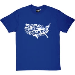 Land Of The Free Weapons T-Shirt -Tshirt Store land of the free weapons tshirt 2 royalbluetshirt