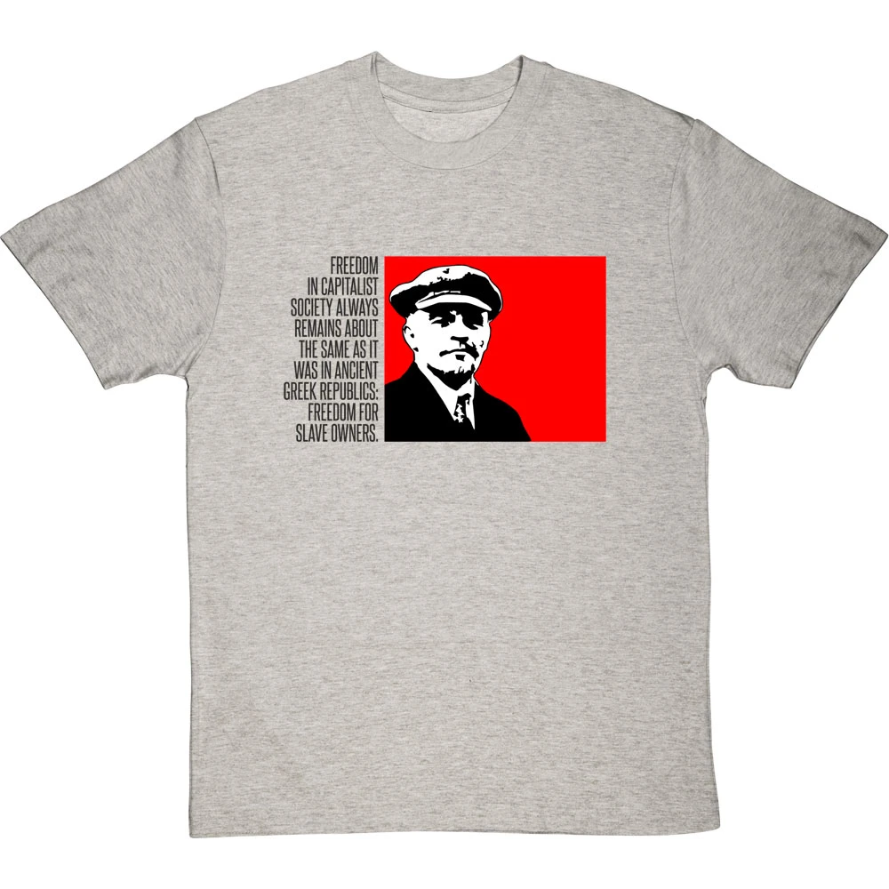 Vladimir Lenin "Freedom" Quote T-Shirt 7 Vladimir Lenin "Freedom" Quote T-Shirt - Image 7