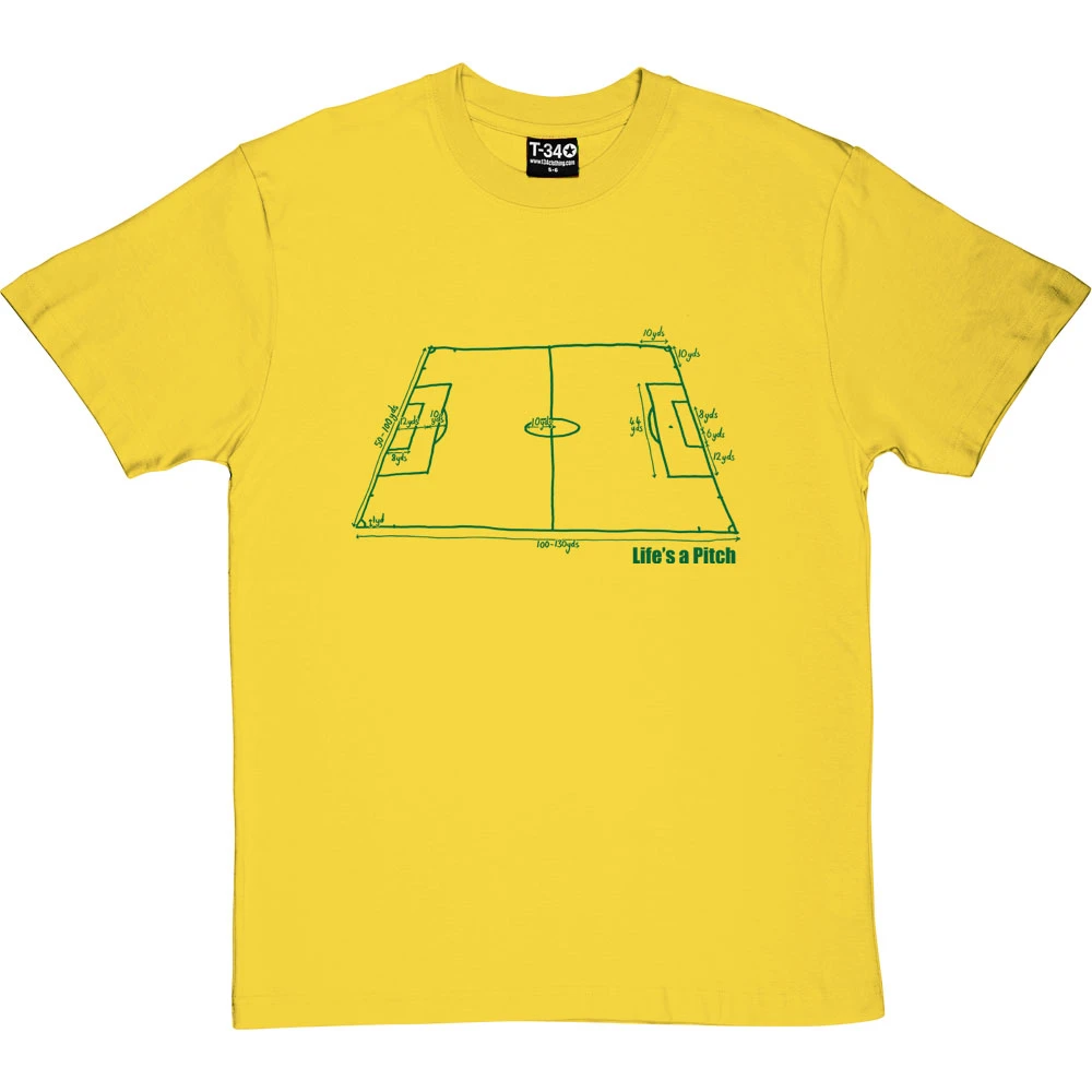 Life's A Pitch (Football) T-Shirt 4 Life's A Pitch (Football) T-Shirt - Image 4