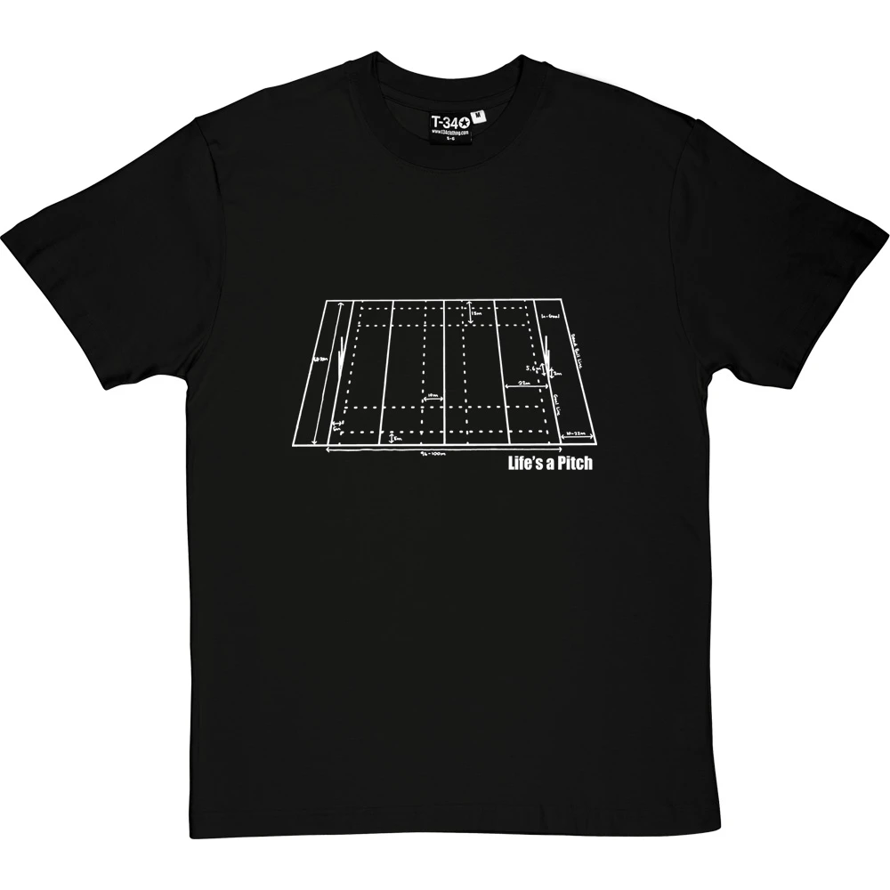 Life's A (Rugby) Pitch T-Shirt 2 Life's A (Rugby) Pitch T-Shirt - Image 2